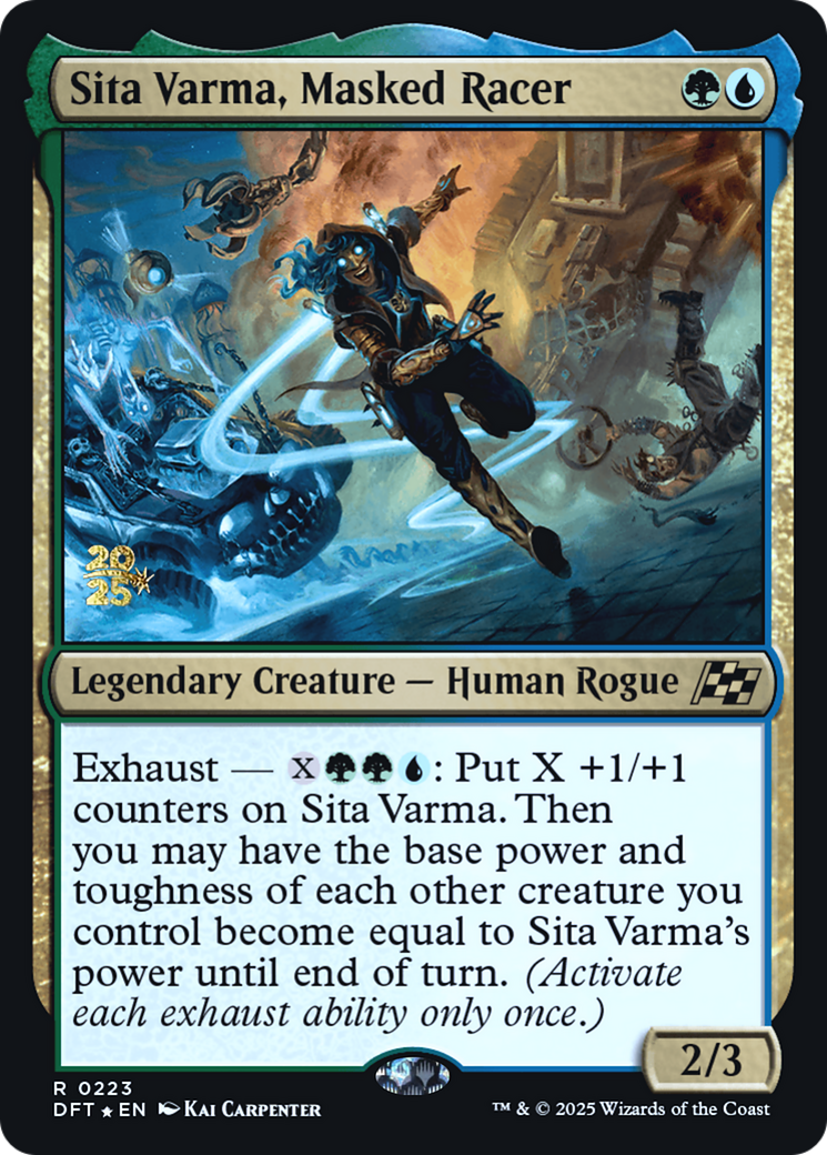 Sita Varma, Masked Racer (PRE-223) [Prerelease Cards] Foil