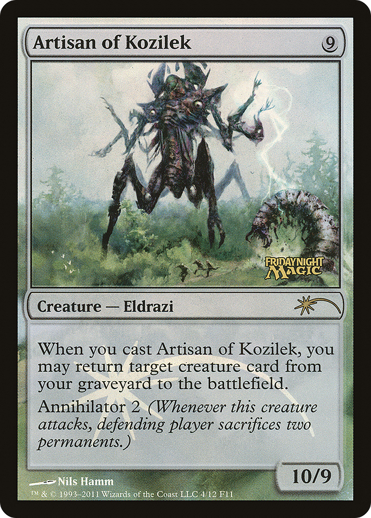 Artisan of Kozilek (FNM-004) [Friday Night Magic 2011] Foil
