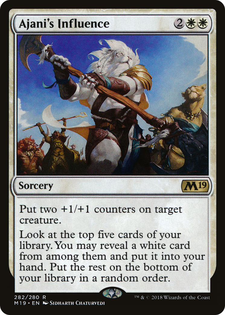 Ajani's Influence (M19-282) [Core Set 2019]