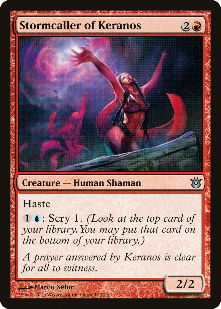 Stormcaller of Keranos (BNG-112) [Born of the Gods] Foil