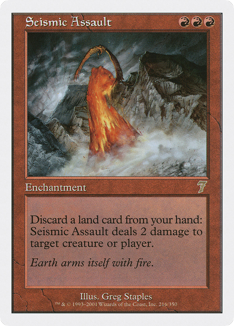 Seismic Assault (7ED-216) [7th Edition] Foil