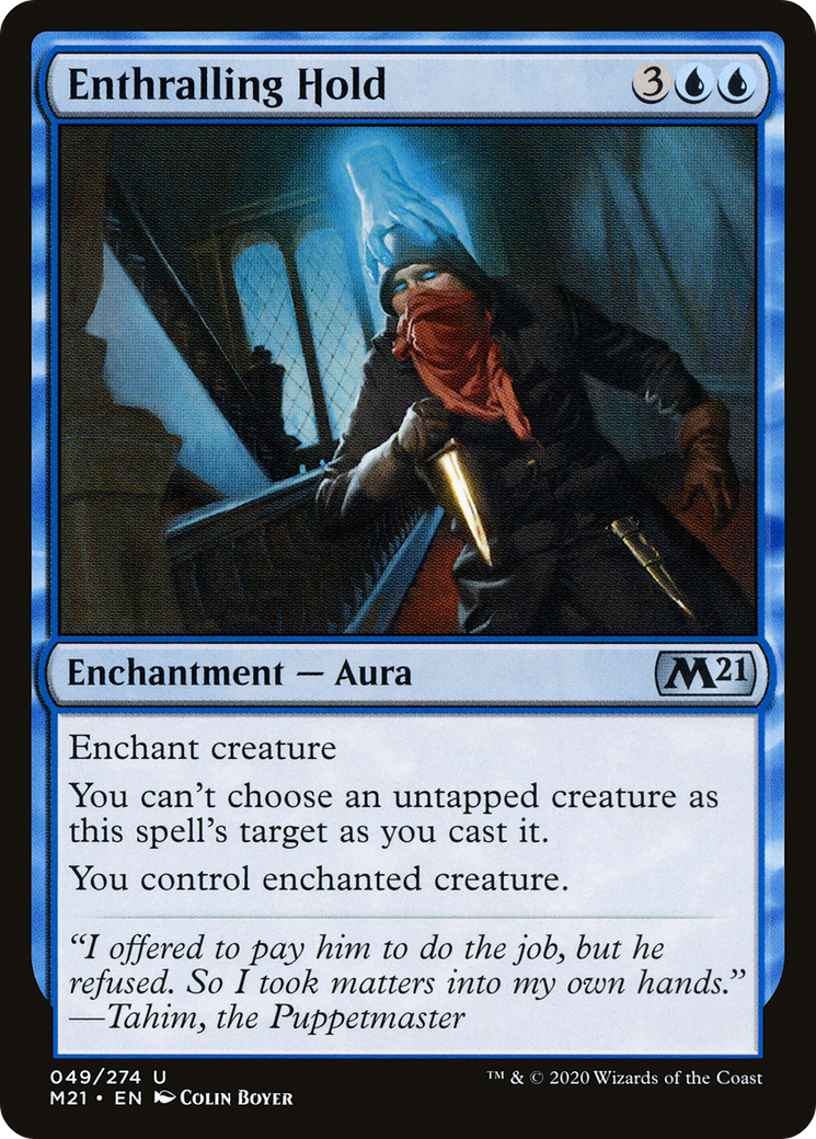 Enthralling Hold (M21-049) [Core Set 2021] Foil