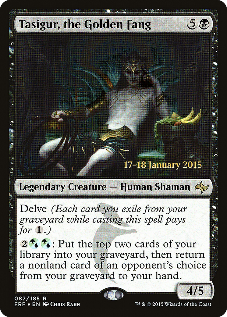 Tasigur, the Golden Fang (PRE-87S) [Fate Reforged Promos] Foil