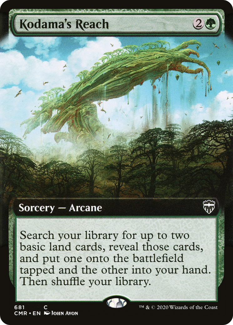 Kodama's Reach (Extended Art) (CMR-681) [Commander Legends] Foil