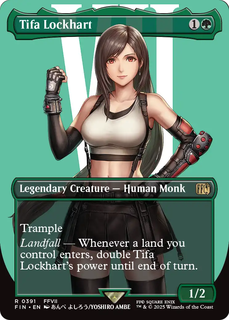 Tifa Lockhart (Borderless) (FIN-391) [FINAL FANTASY] Foil