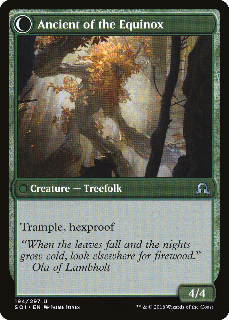 Autumnal Gloom (SOI-194) [Shadows over Innistrad] Foil