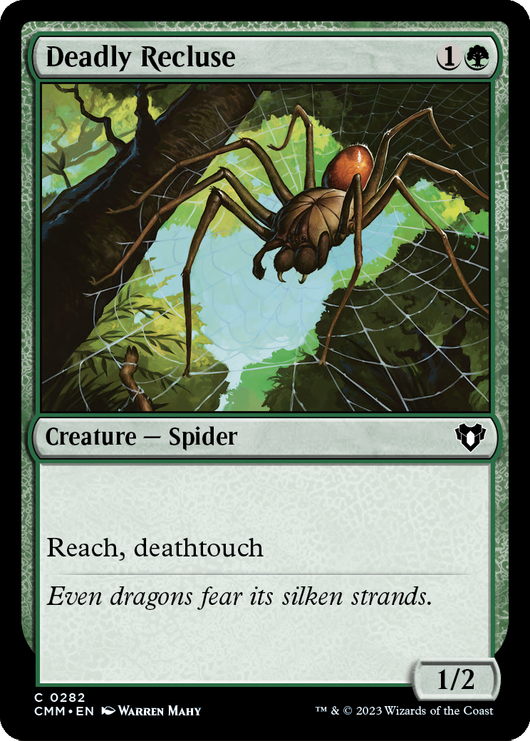 Deadly Recluse (CMM-282) [Commander Masters] Foil