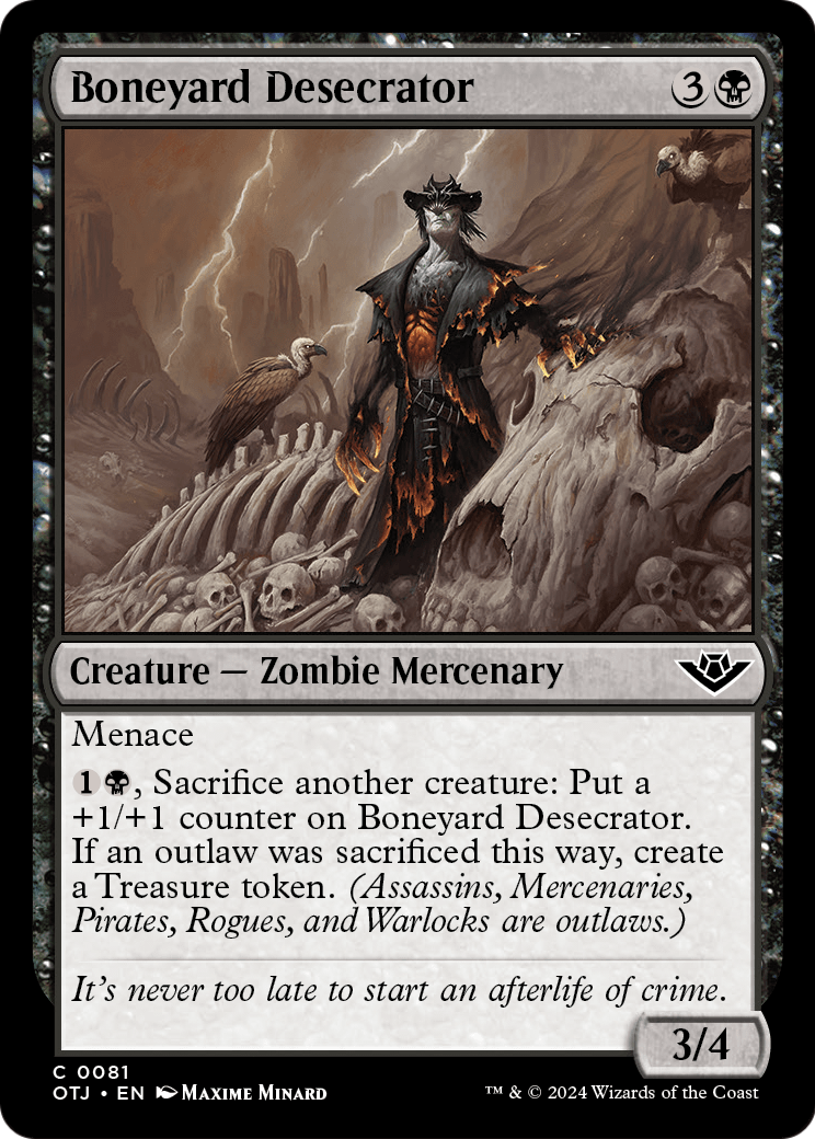 Boneyard Desecrator (OTJ-081) [Outlaws of Thunder Junction] Foil