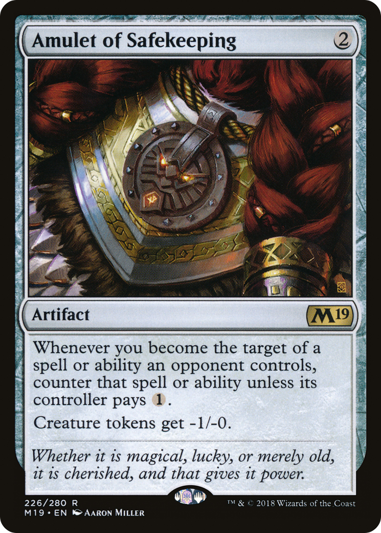 Amulet of Safekeeping (M19-226) [Core Set 2019]