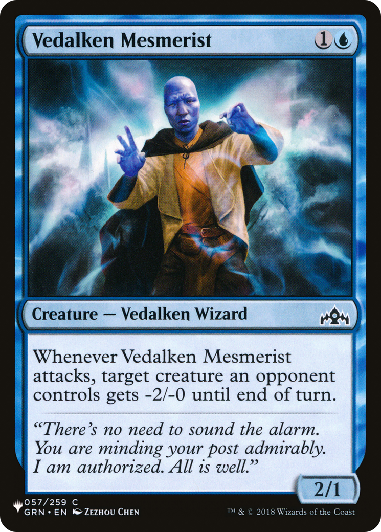 Vedalken Mesmerist (LIST-GRN-57) [The List Reprints]