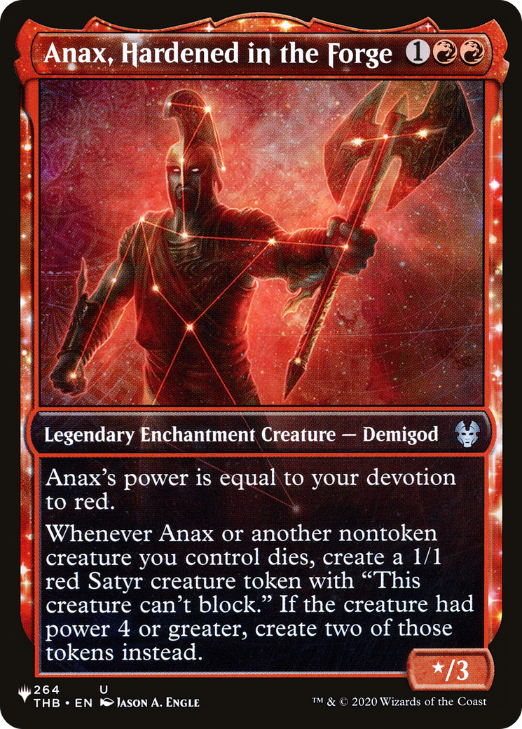 Anax, Hardened in the Forge (Showcase) (LIST-THB-264) [The List]