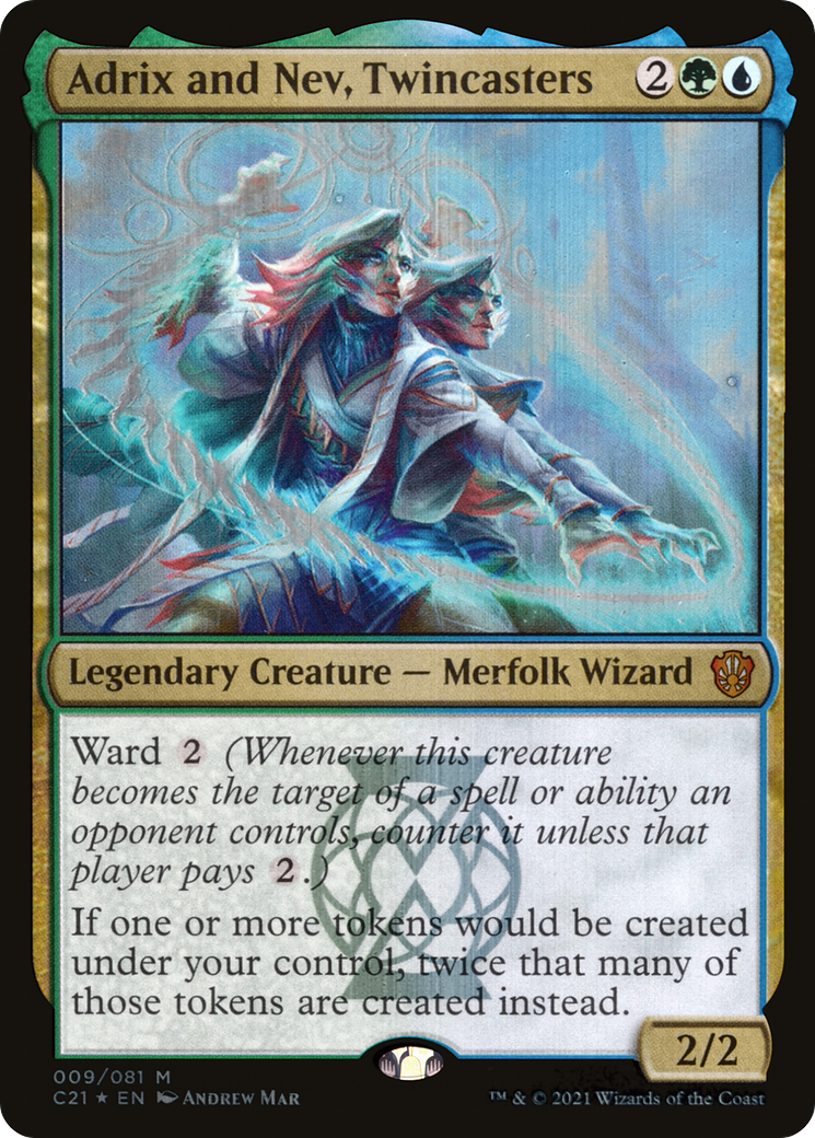 Adrix and Nev, Twincasters (C21-009) [Commander 2021] Foil