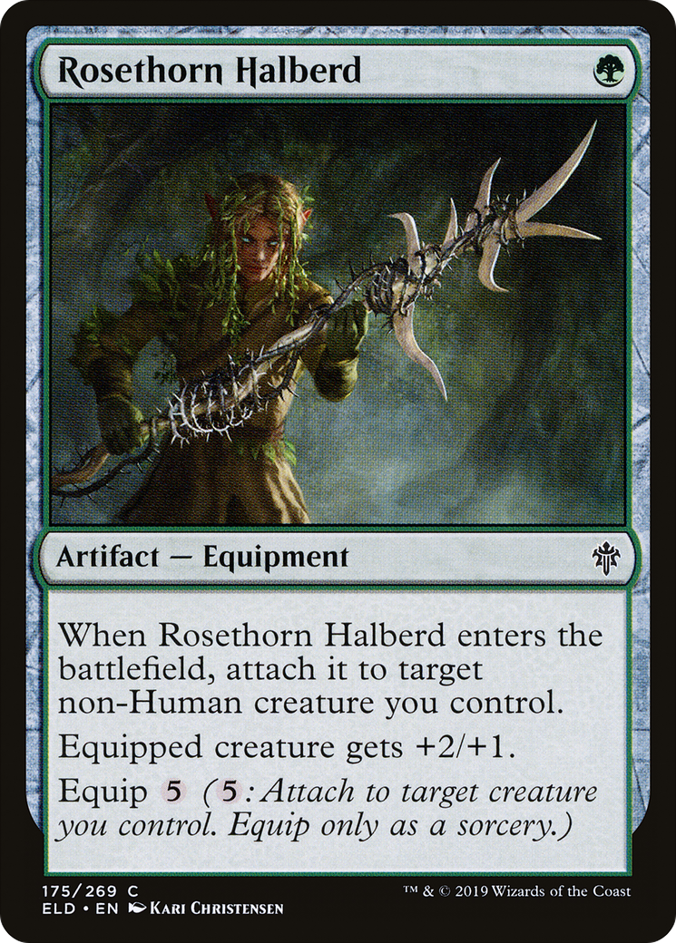 Rosethorn Halberd (ELD-175) [Throne of Eldraine] Foil