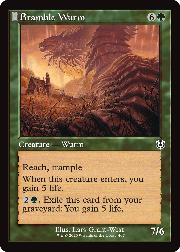 Bramble Wurm (Retro Frame) (INR-407) [Innistrad Remastered]