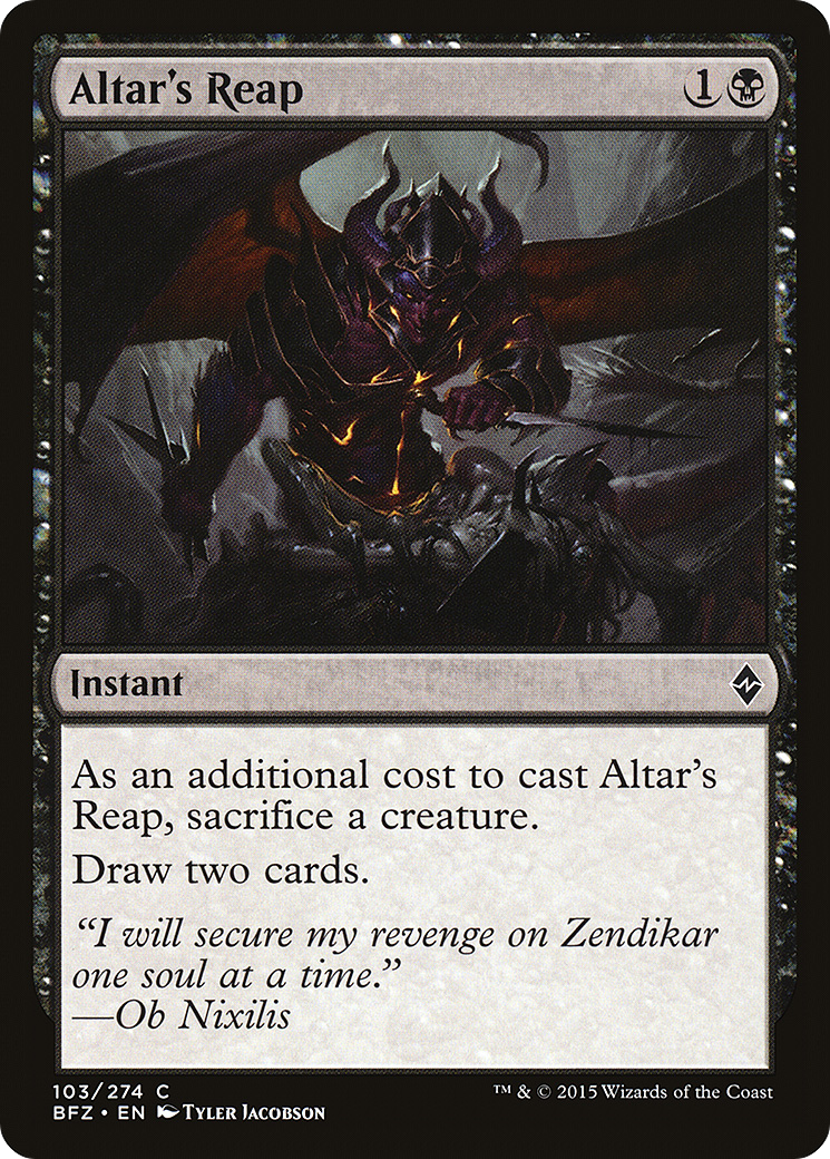 Altar's Reap (BFZ-103) [Battle for Zendikar] Foil
