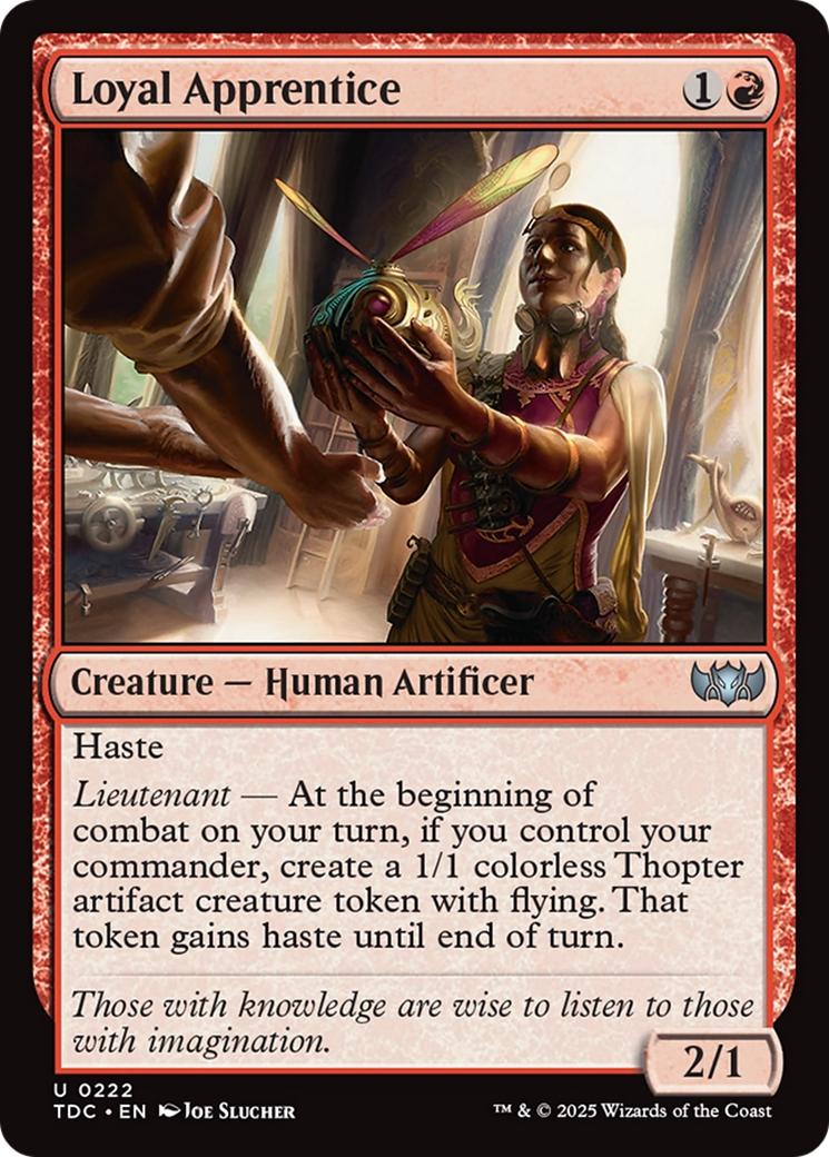 Loyal Apprentice (TDC-222) [Commander: Tarkir: Dragonstorm]