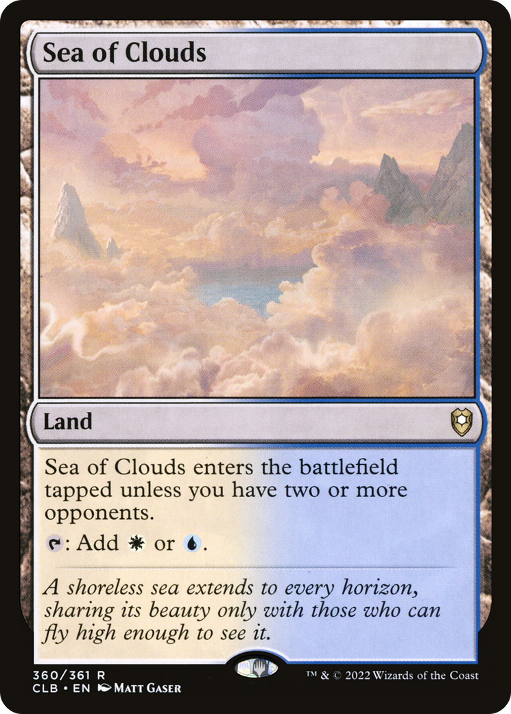 Sea of Clouds (CLB-360) [Commander Legends: Battle for Baldur's Gate] Foil