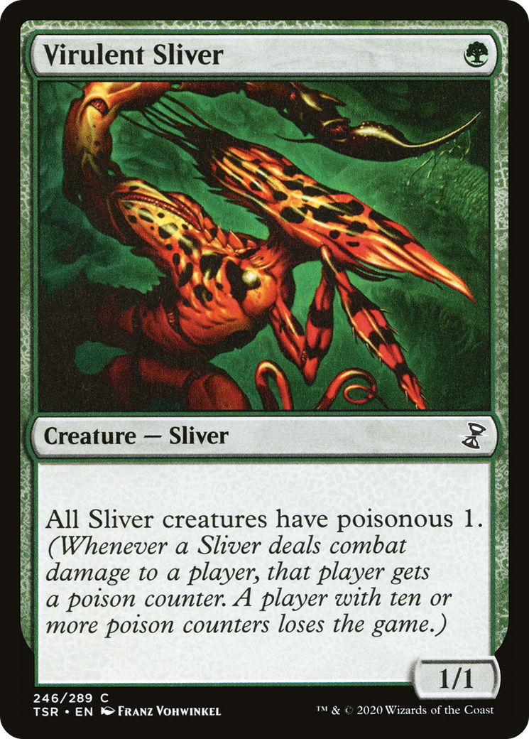 Virulent Sliver (TSR-246) [Time Spiral Remastered] Foil