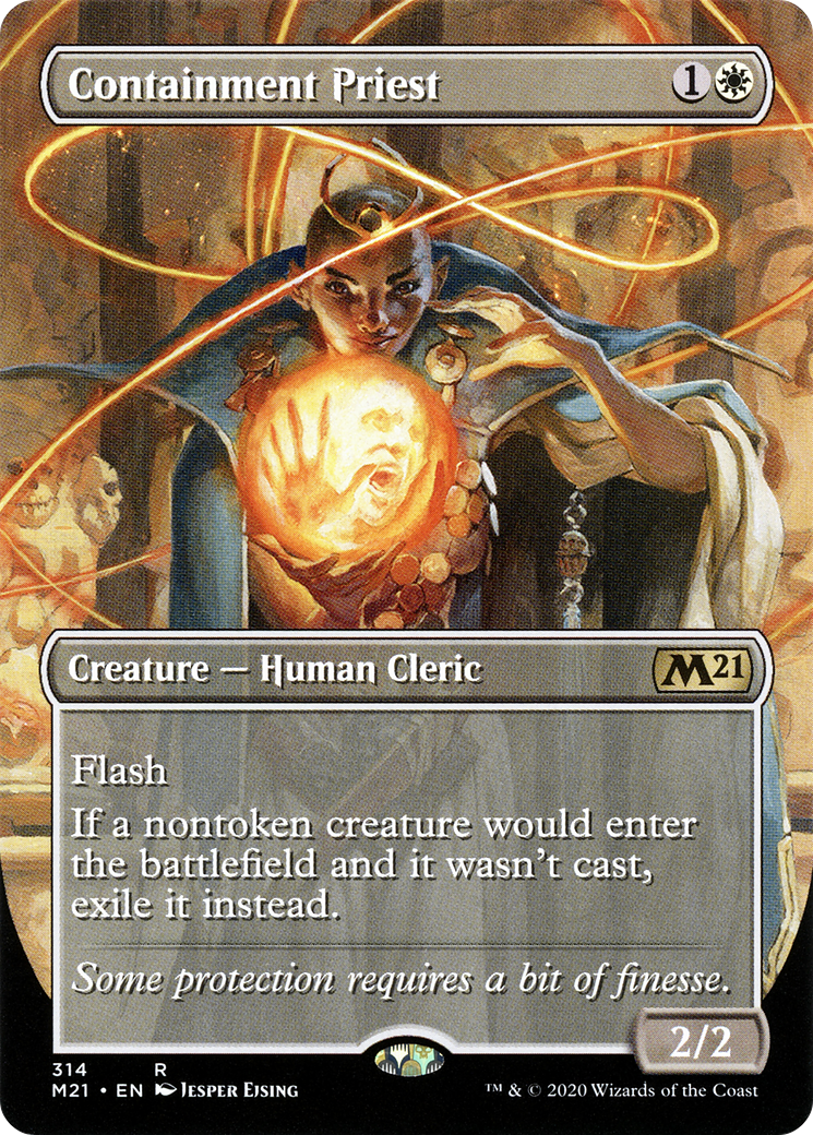 Containment Priest (Alternate Art) (M21-314) (Borderless) [Core Set 2021]