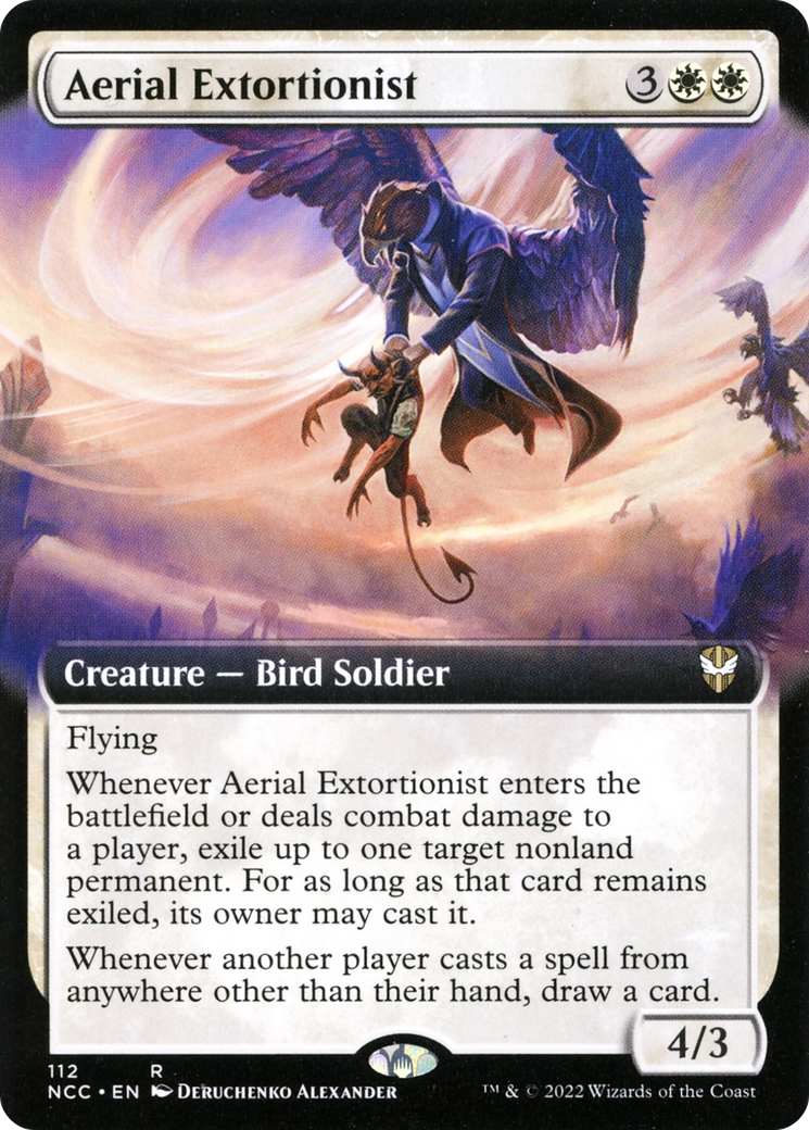 Aerial Extortionist (Extended Art) (NCC-112) [New Capenna Commander]