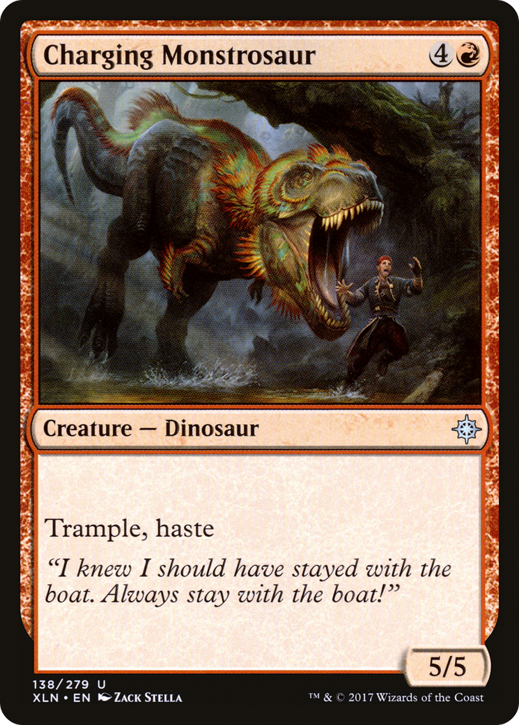 Charging Monstrosaur (XLN-138) [Ixalan]