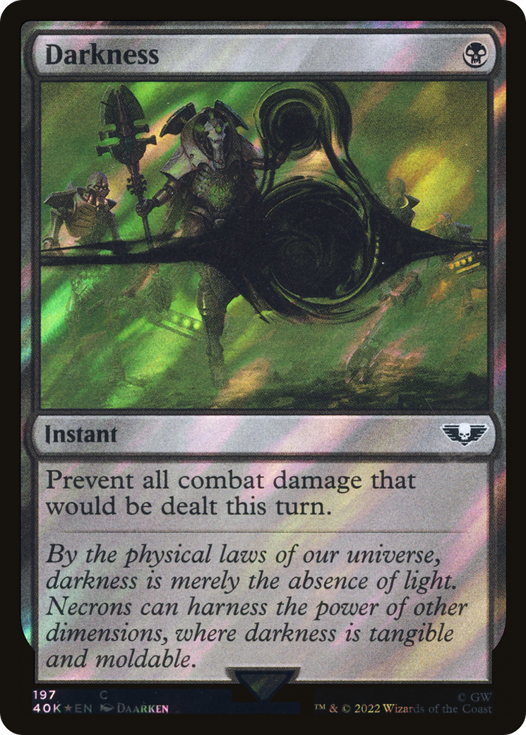 Darkness (Surge Foil) (40K-197) [Warhammer 40,000 Commander] Foil