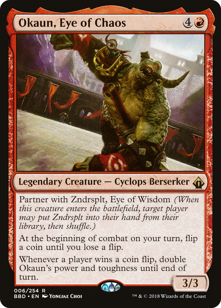 Okaun, Eye of Chaos (BBD-006) [Battlebond] Foil