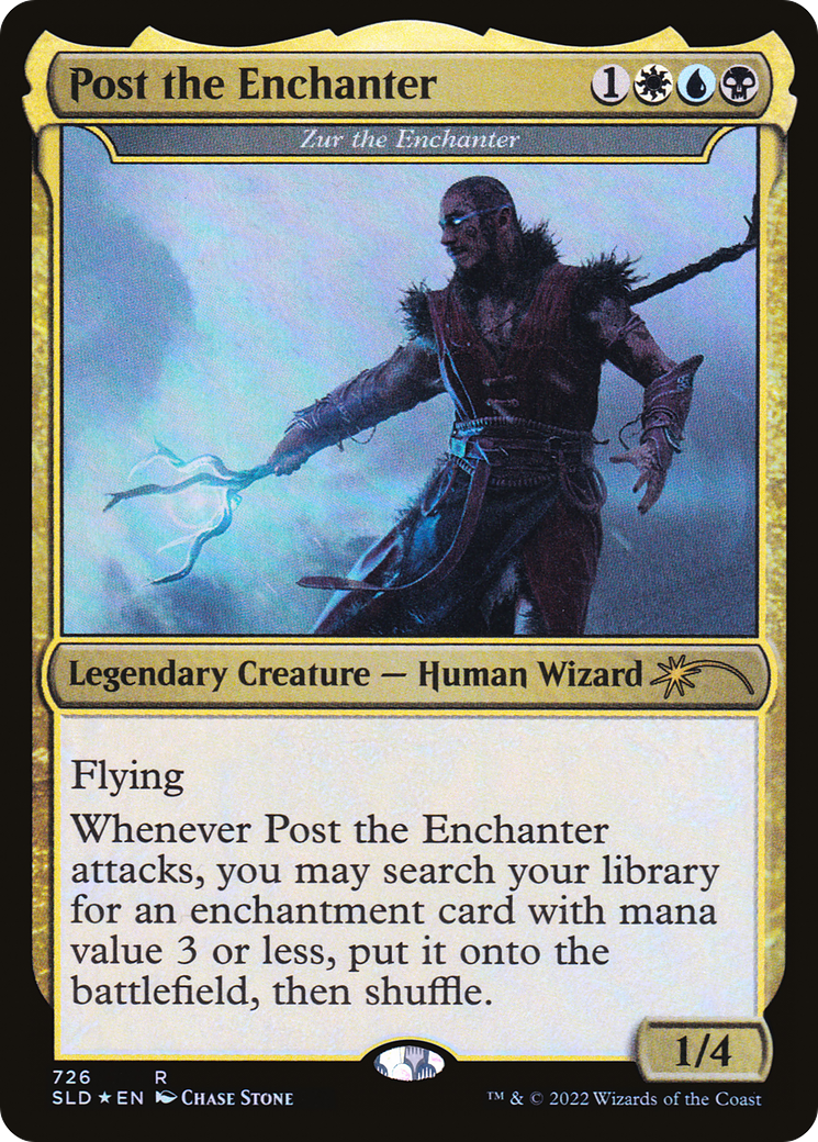 Post the Enchanter - Zur the Enchanter (SLD-726) [Secret Lair Drop] Foil