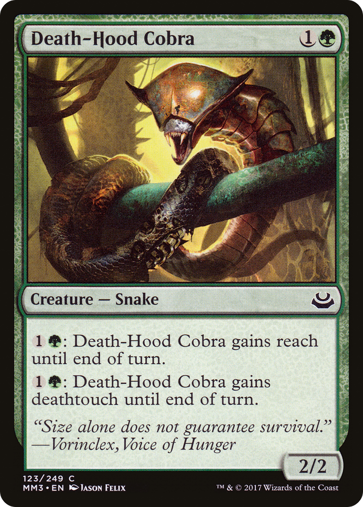 Death-Hood Cobra (MM3-123) [Modern Masters 2017]