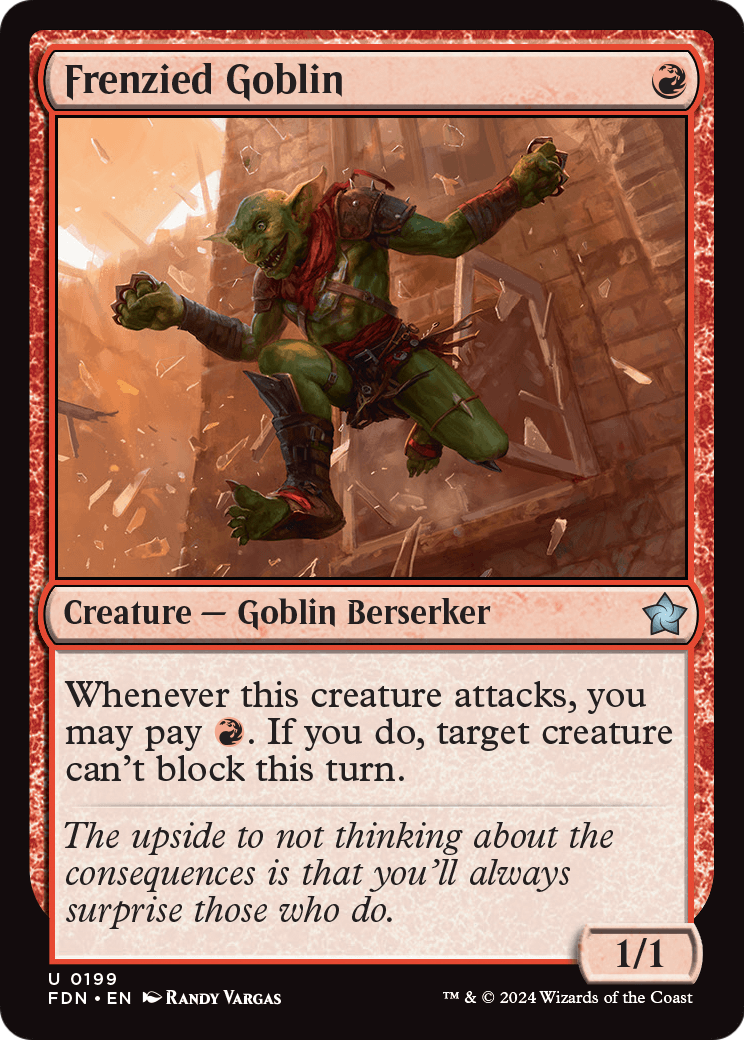 Frenzied Goblin (FDN-199) [Foundations] Foil
