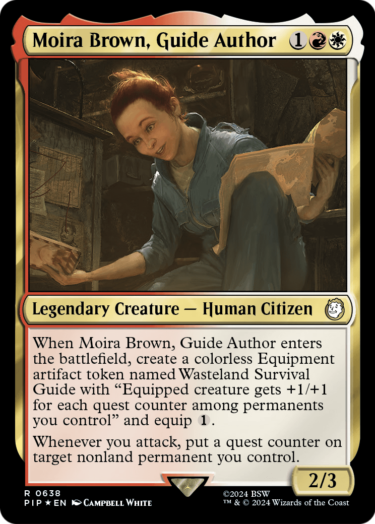 Moira Brown, Guide Author (Surge Foil) (PIP-638) [Fallout] Foil
