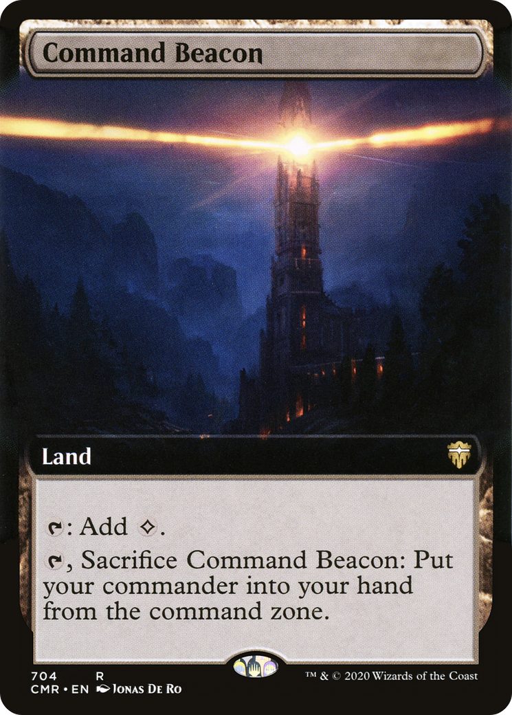 Command Beacon (Extended Art) (CMR-704) [Commander Legends] Foil