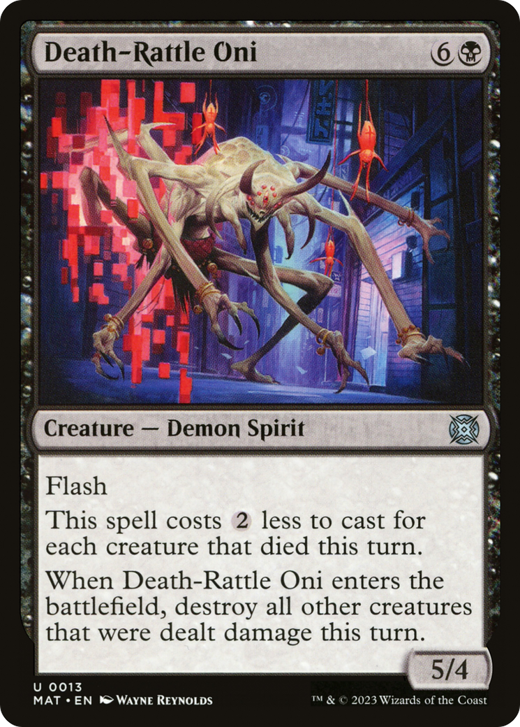 Death-Rattle Oni (MAT-013) [March of the Machine: The Aftermath]