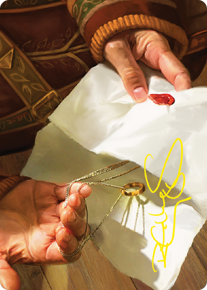 Bilbo's Ring // Bilbo's Ring (ALTR-037) (Borderless) [Tales of Middle-earth Art Series]