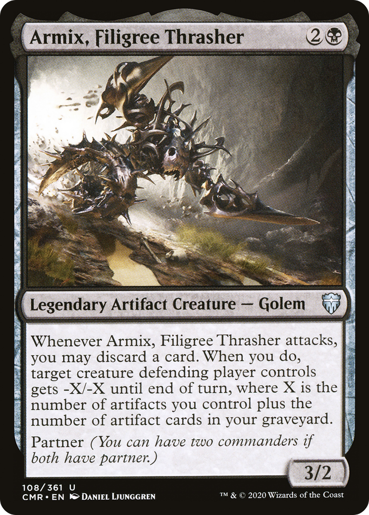 Armix, Filigree Thrasher (CMR-108) [Commander Legends] Foil