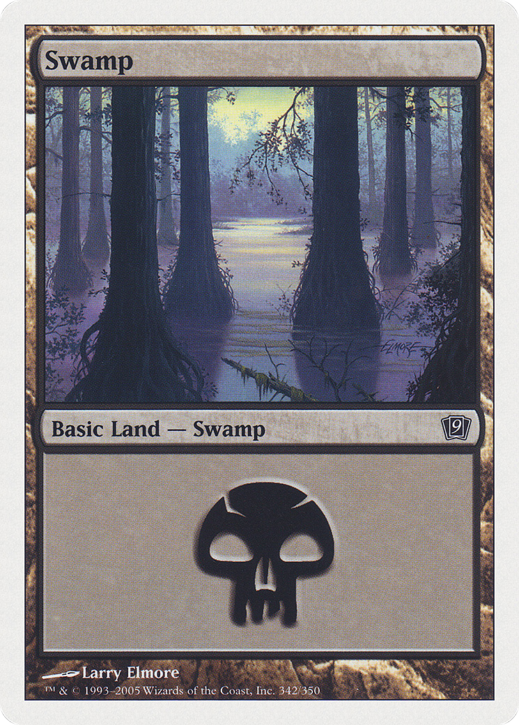 Swamp (9ED-342) [9th Edition] Foil