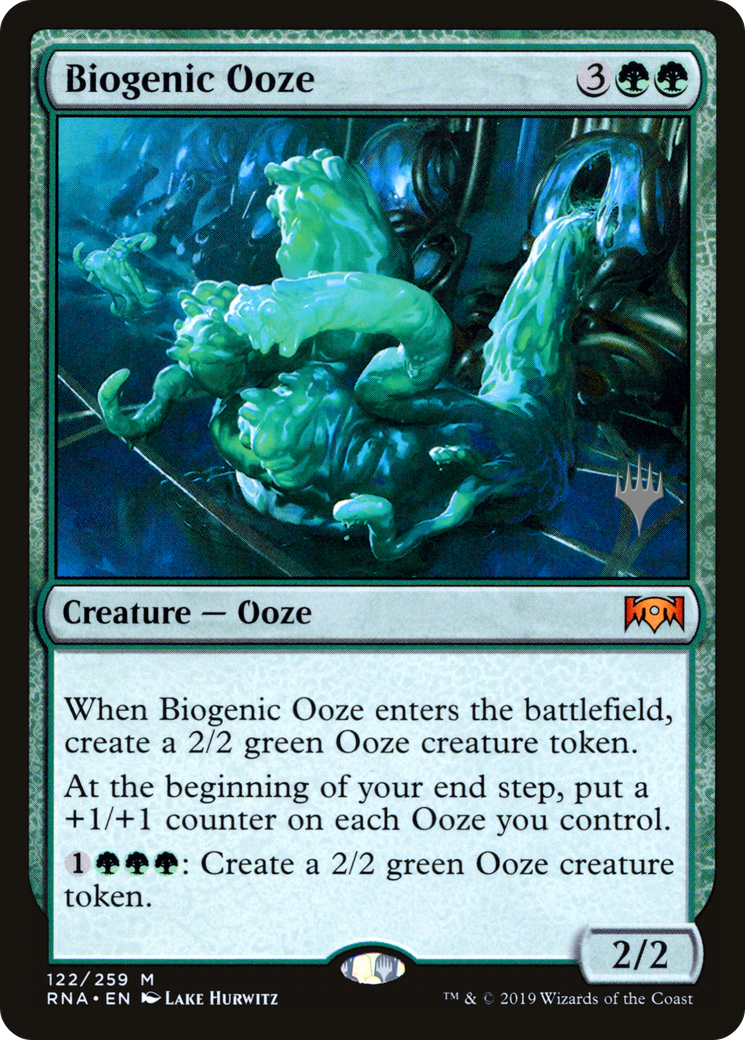 Biogenic Ooze (PPTHB-122) [Promo Pack: Ravnica Allegiance Promos]