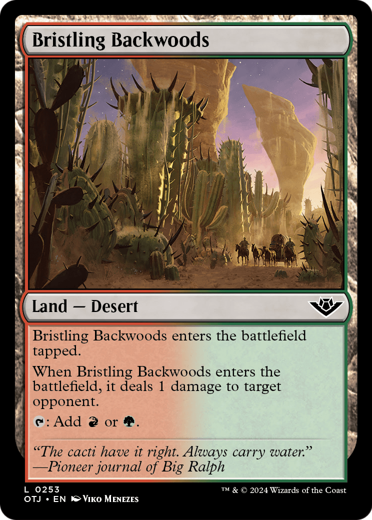 Bristling Backwoods (OTJ-253) [Outlaws of Thunder Junction] Foil