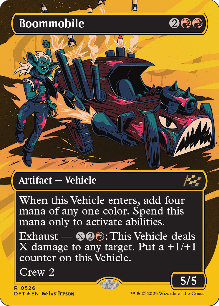 Boommobile (Borderless) (First-Place Foil) (DFT-526) [Aetherdrift] Foil