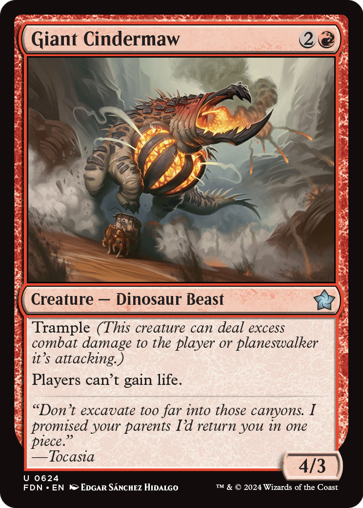 Giant Cindermaw (FDN-624) [Foundations]
