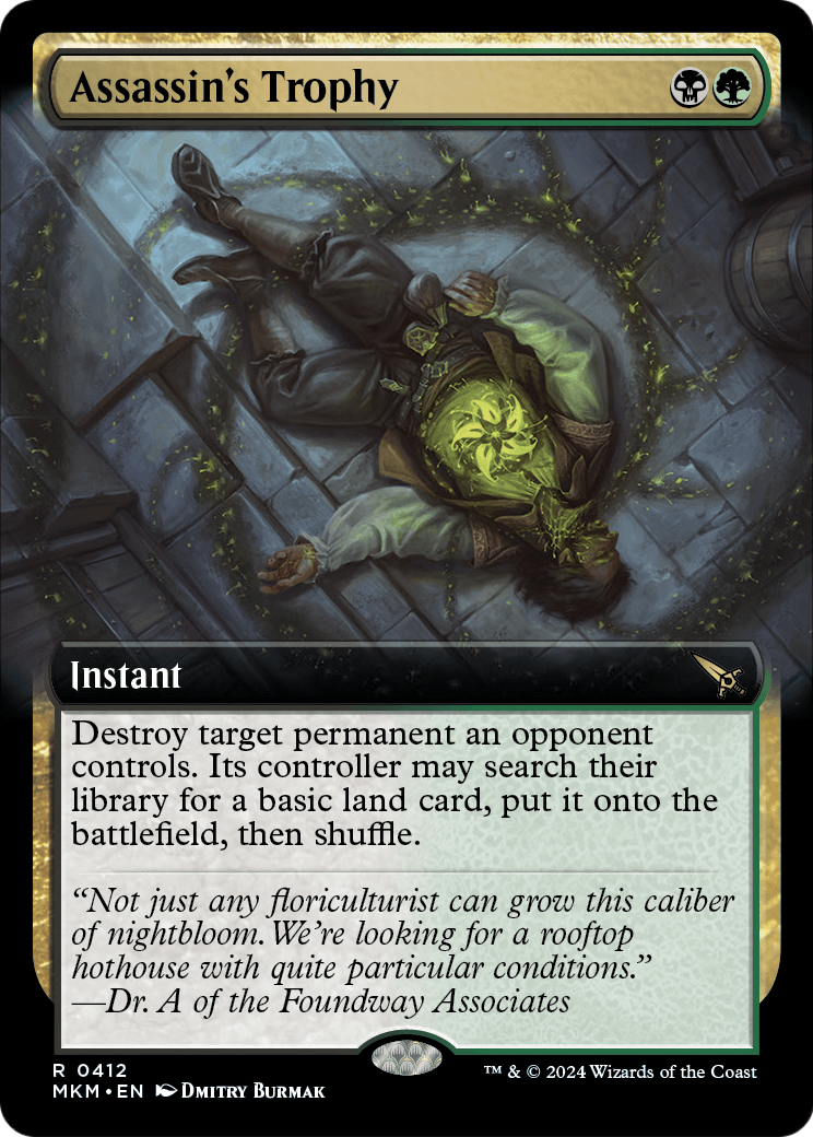 Assassin's Trophy (Extended Art) (MKM-412) [Murders at Karlov Manor] Foil