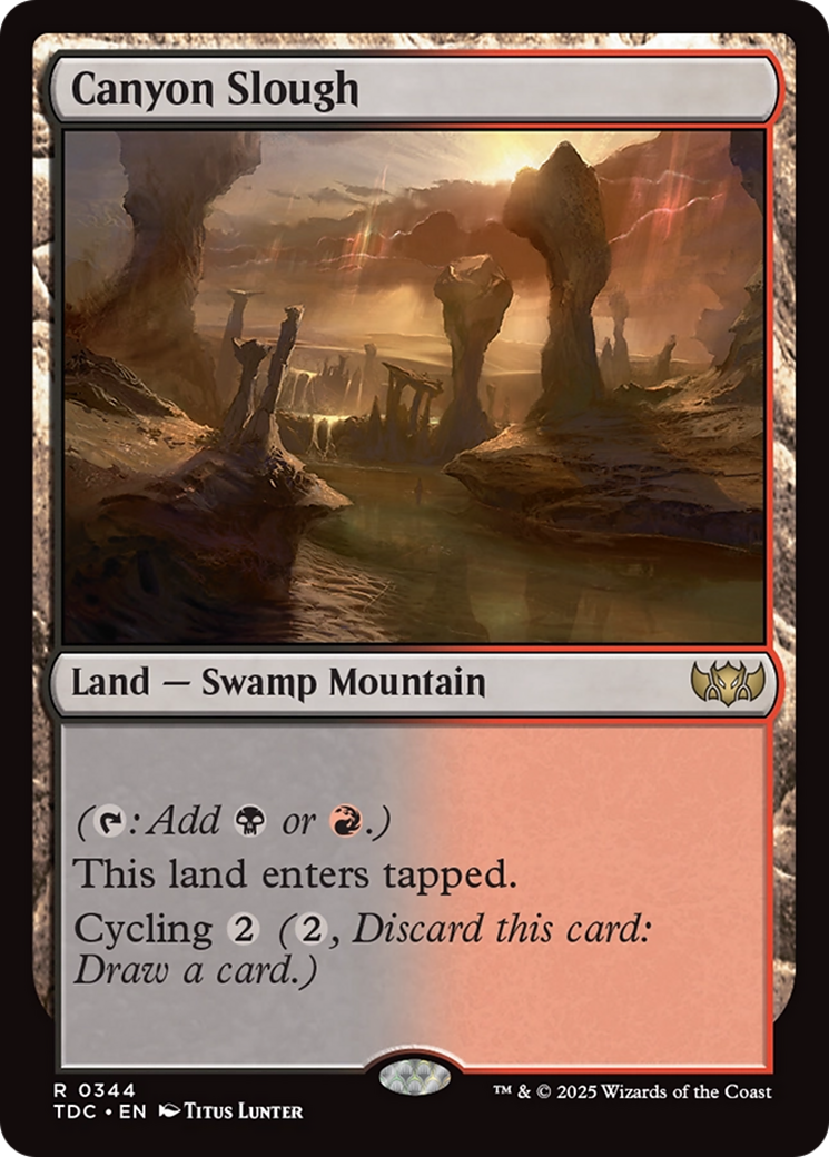Canyon Slough (TDC-344) [Commander: Tarkir: Dragonstorm]
