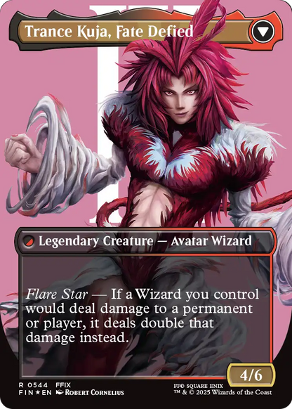Kuja, Genome Sorcerer (Borderless) (Surge Foil) (FIN-544) [FINAL FANTASY] Foil