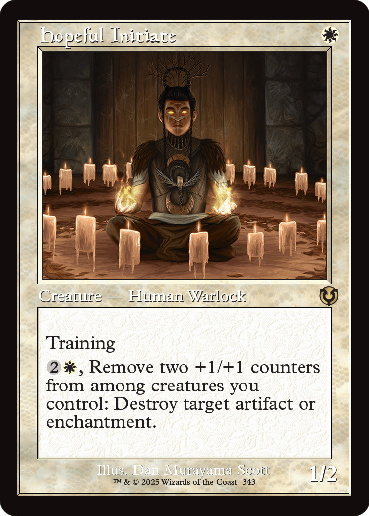 Hopeful Initiate (Retro Frame) (INR-343) [Innistrad Remastered]