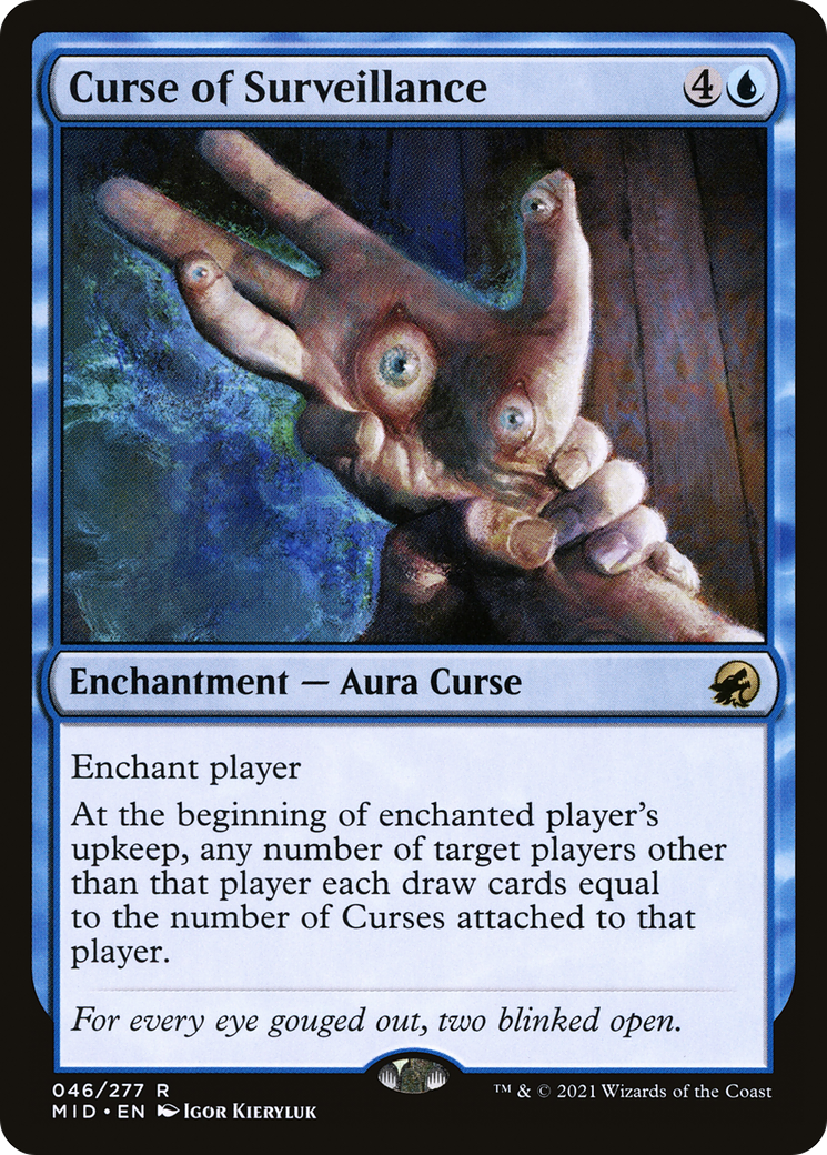 Curse of Surveillance (MID-046) [Innistrad: Midnight Hunt] Foil