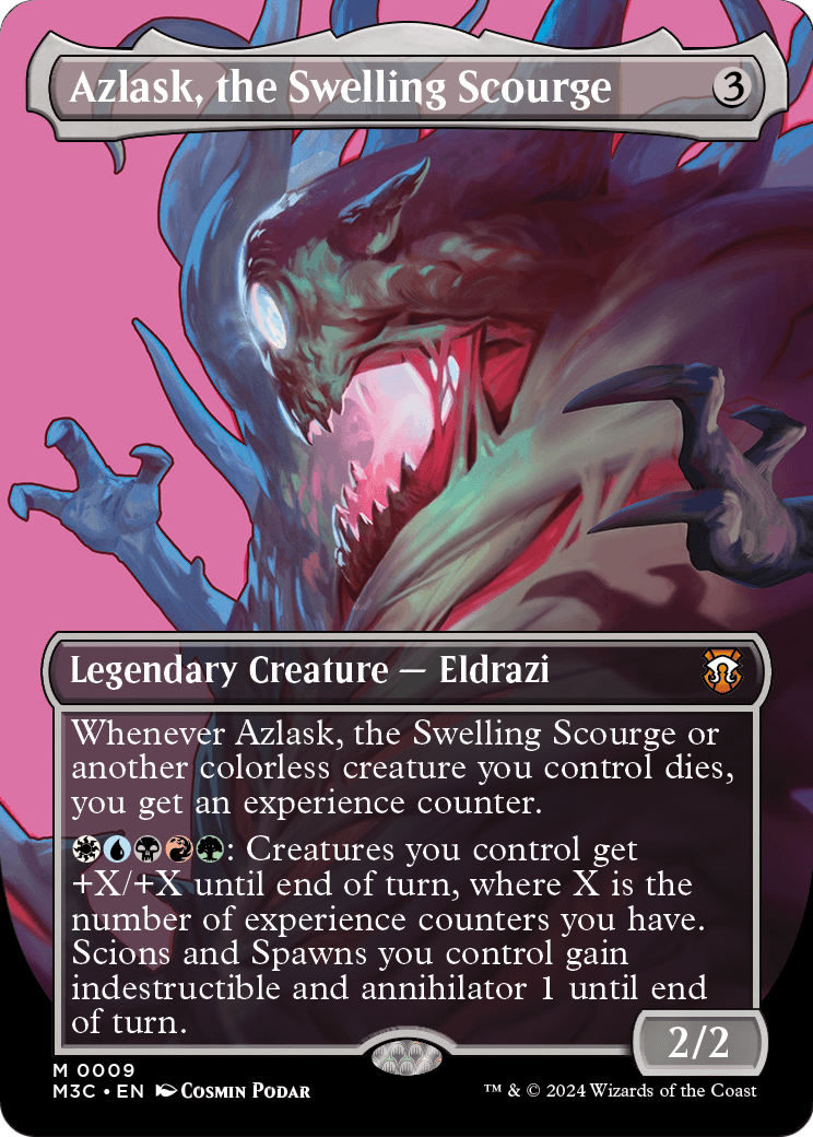 Azlask, the Swelling Scourge (Borderless) (M3C-009) [Modern Horizons 3 Commander] Foil