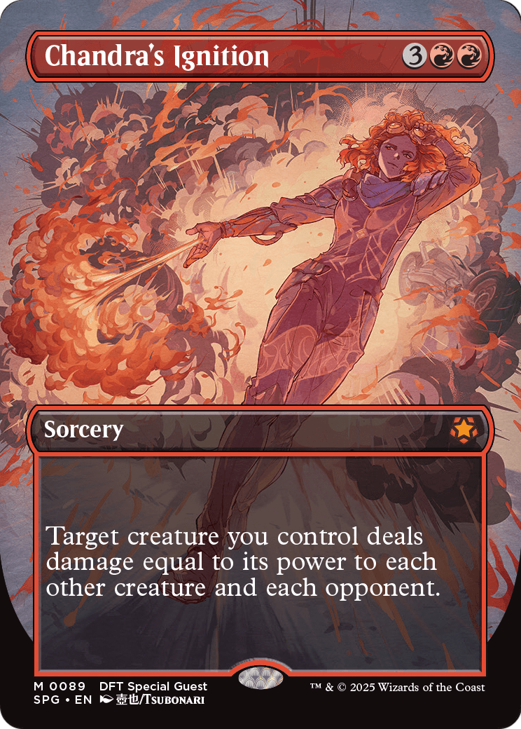 Chandra's Ignition (Borderless) (SPG-089) [Special Guests] Foil
