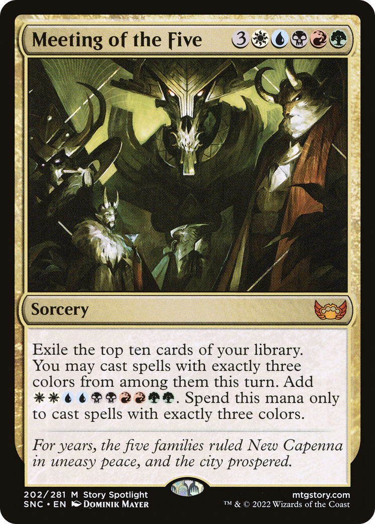 Meeting of the Five (SNC-202) [Streets of New Capenna] Foil