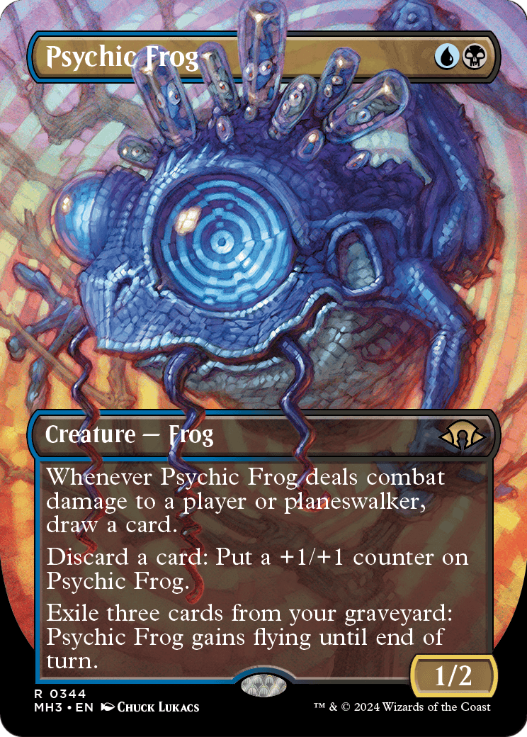 Psychic Frog (Borderless) (MH3-344) [Modern Horizons 3]
