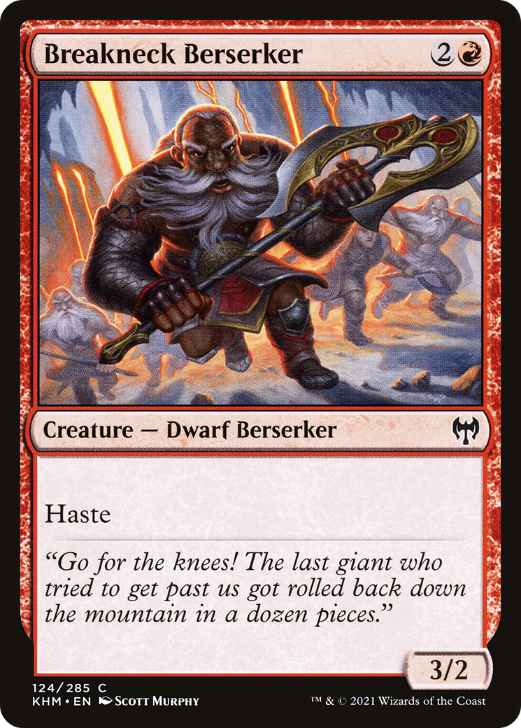 Breakneck Berserker (KHM-124) [Kaldheim] Foil